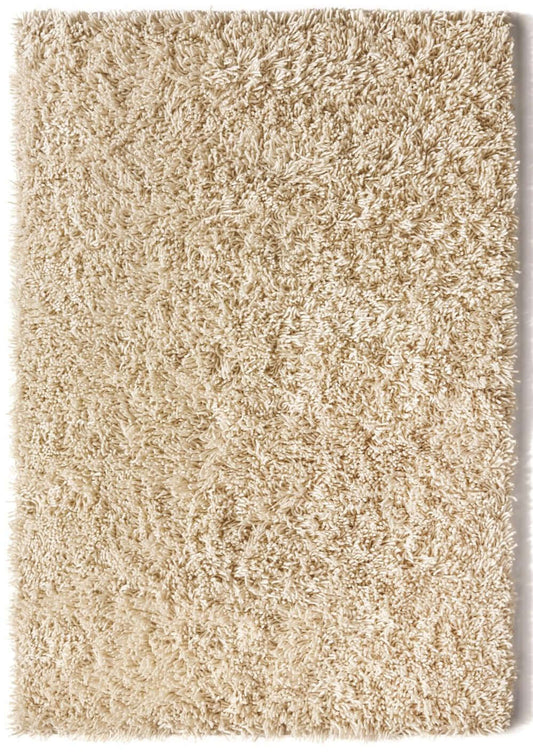 Ivory Shaggy Wool Rug