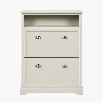Linen Pine Shoe Storage Cabinet