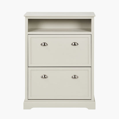 Linen Pine Shoe Storage Cabinet