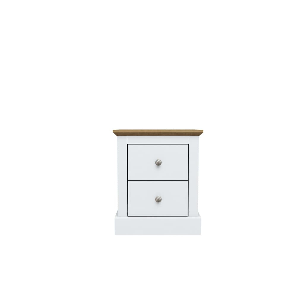 White Bedside Cabinet, Devon