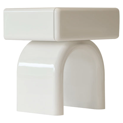 Coconut Milk One-Drawer Nightstand