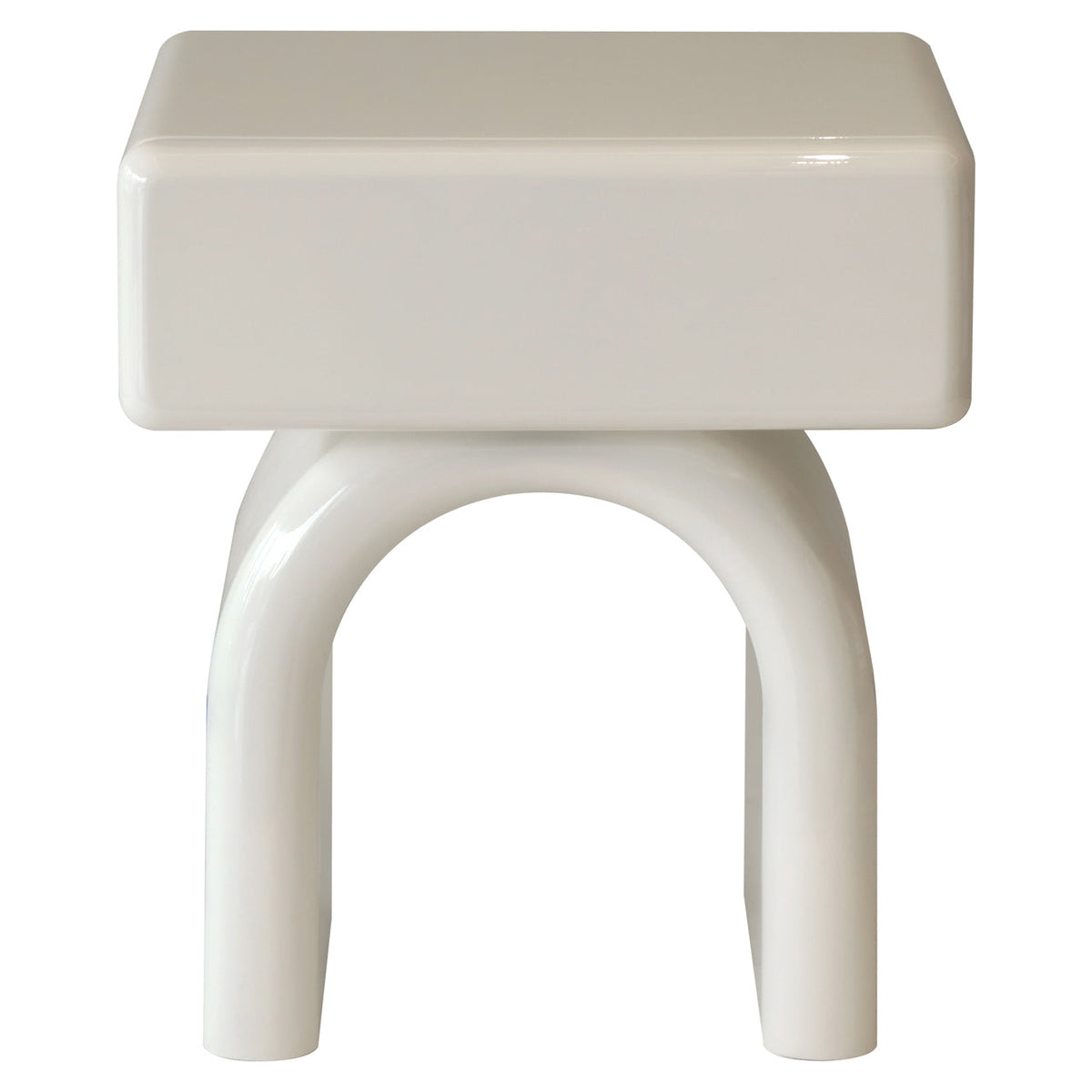 Coconut Milk One-Drawer Nightstand