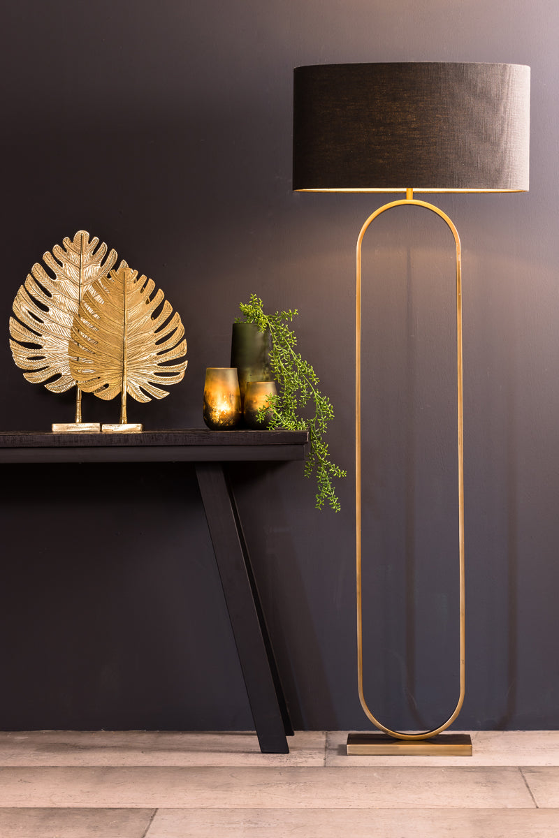 Antique Bronze Floor Lamp, Jamiri