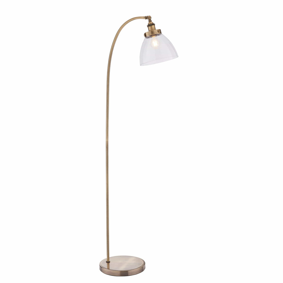 Antique Brass Floor Lamp, Chadderton