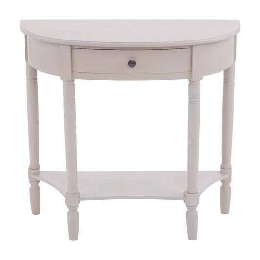 Grey Putty One-Drawer Console Table