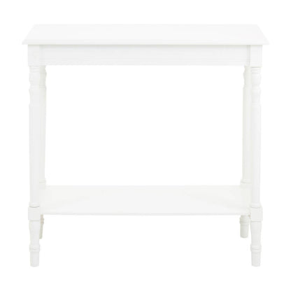 White Rectangular Console Table on a white background