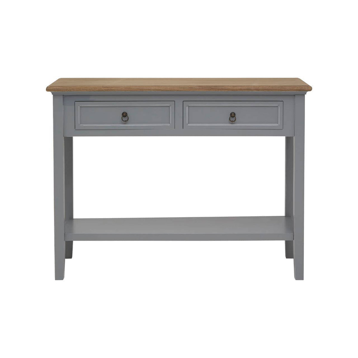 Antique Grey Console Table on a white background