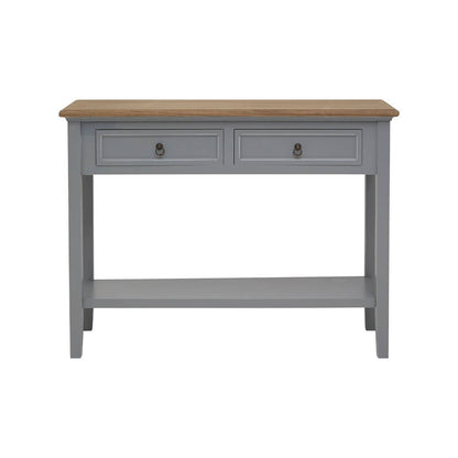 Antique Grey Console Table on a white background