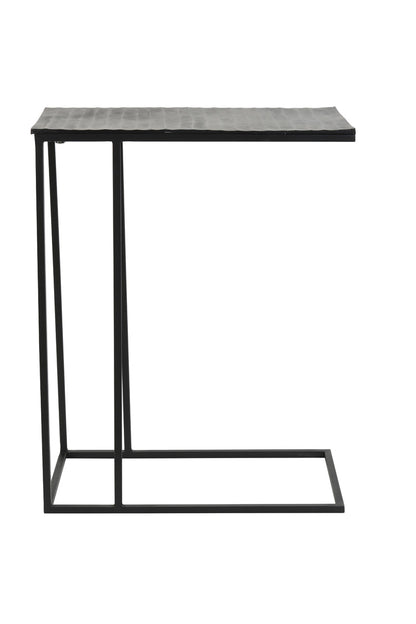 Matte Black Side Table, close-up detail