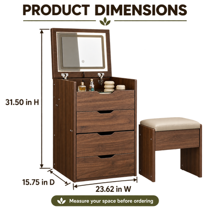 3 in 1 vanity size guide and dimensions