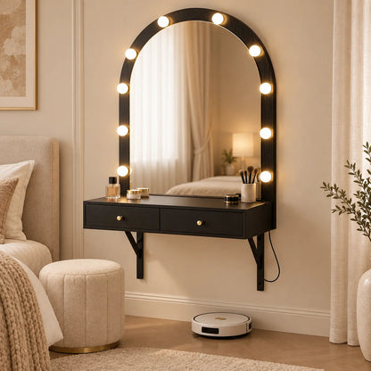 wall vanity product view on a warm beige backdrop
