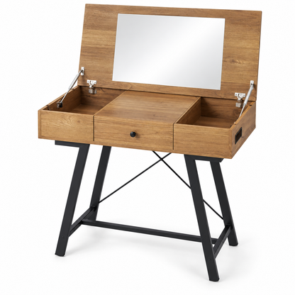 flip top vanity desk clean white product image for Shopping