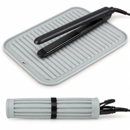 Heat-Resistant Styling Tool Mat & Travel Wrap