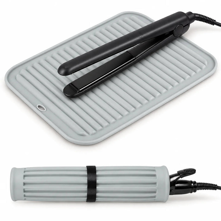 Heat-Resistant Styling Tool Mat & Travel Wrap