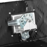 Underbody Truck Tool Box, Aluminum Diamond Plate, 18 x 12 x 14 in, Locking T-Handle and Keys — product view