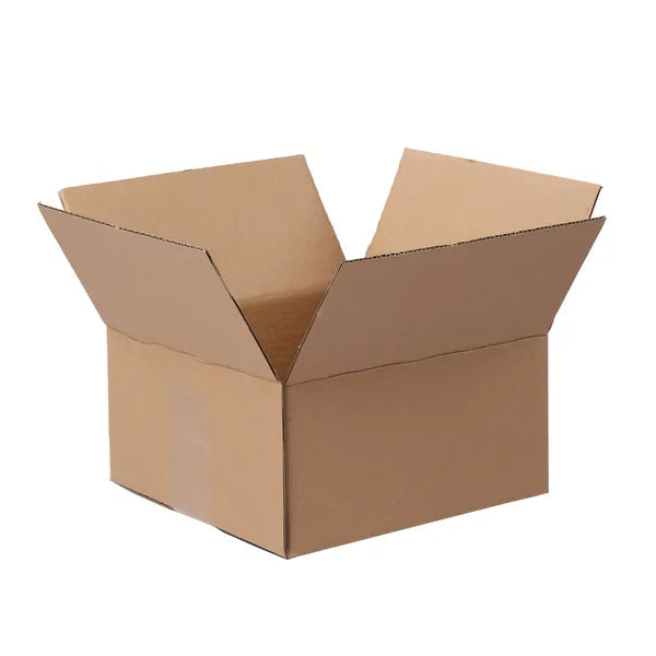 Shipping Boxes 8 x 8 x 4 in, 100-Pack Brown Corrugated Cardboard, 2.6 mm Board — product view