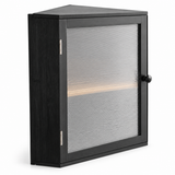 OHMM gallery v2 10 / 2 / white product-only packshot — CORNER BREAD Box with Acrylic Door, Bamboo, Double-Layer