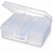 OHMM gallery v2 14 / 2 / white product-only packshot — 4" X 6" Photo Storage Box with Handle and 16 Inner Cases