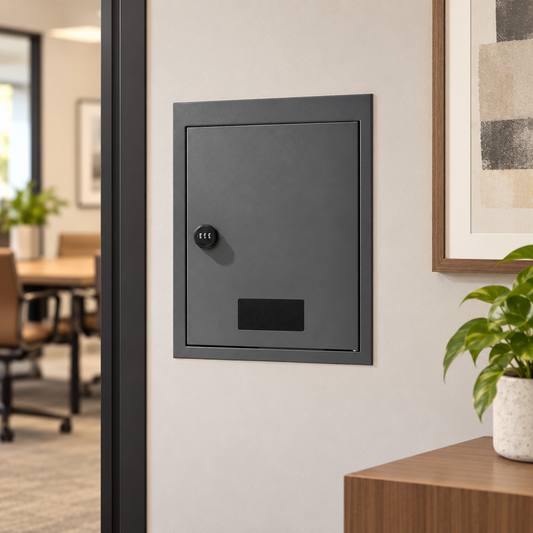 OHMM gallery v2 15 / 1 / lifestyle — STEEL THROUGH-THE-WALL Mail Drop Box
