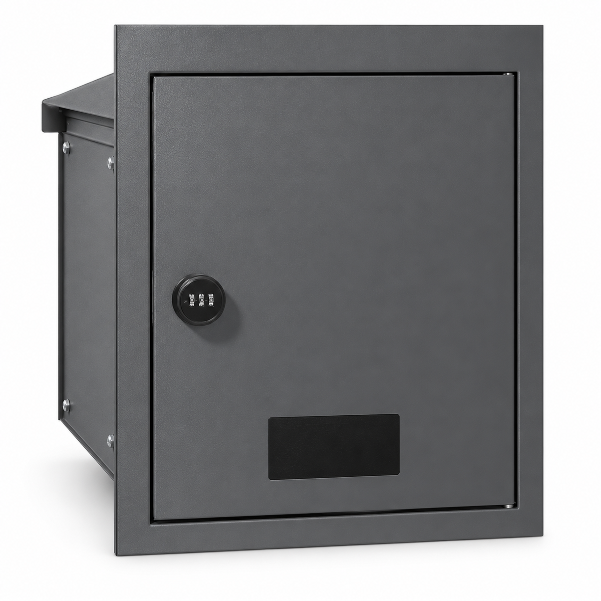 OHMM gallery v2 15 / 2 / white product-only packshot — STEEL THROUGH-THE-WALL Mail Drop Box