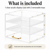 OHMM gallery v2 16 / 5 / package contents — BAKERY DISPLAY Case, 2-Level Clear Acrylic with Flip-Up Door