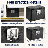 OHMM gallery v2 17 / 3 / four practical details — 18 X 12 x 14 Inch Aluminum Underbody Truck Box with Lock