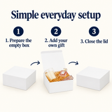 OHMM gallery v2 19 / 6 / everyday setup — 10 PACK White Gift Boxes with Lids