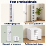 OHMM gallery v2 20 / 3 / four practical details — 10 PACK Stackable Plastic Shoe Boxes with Clear Doors