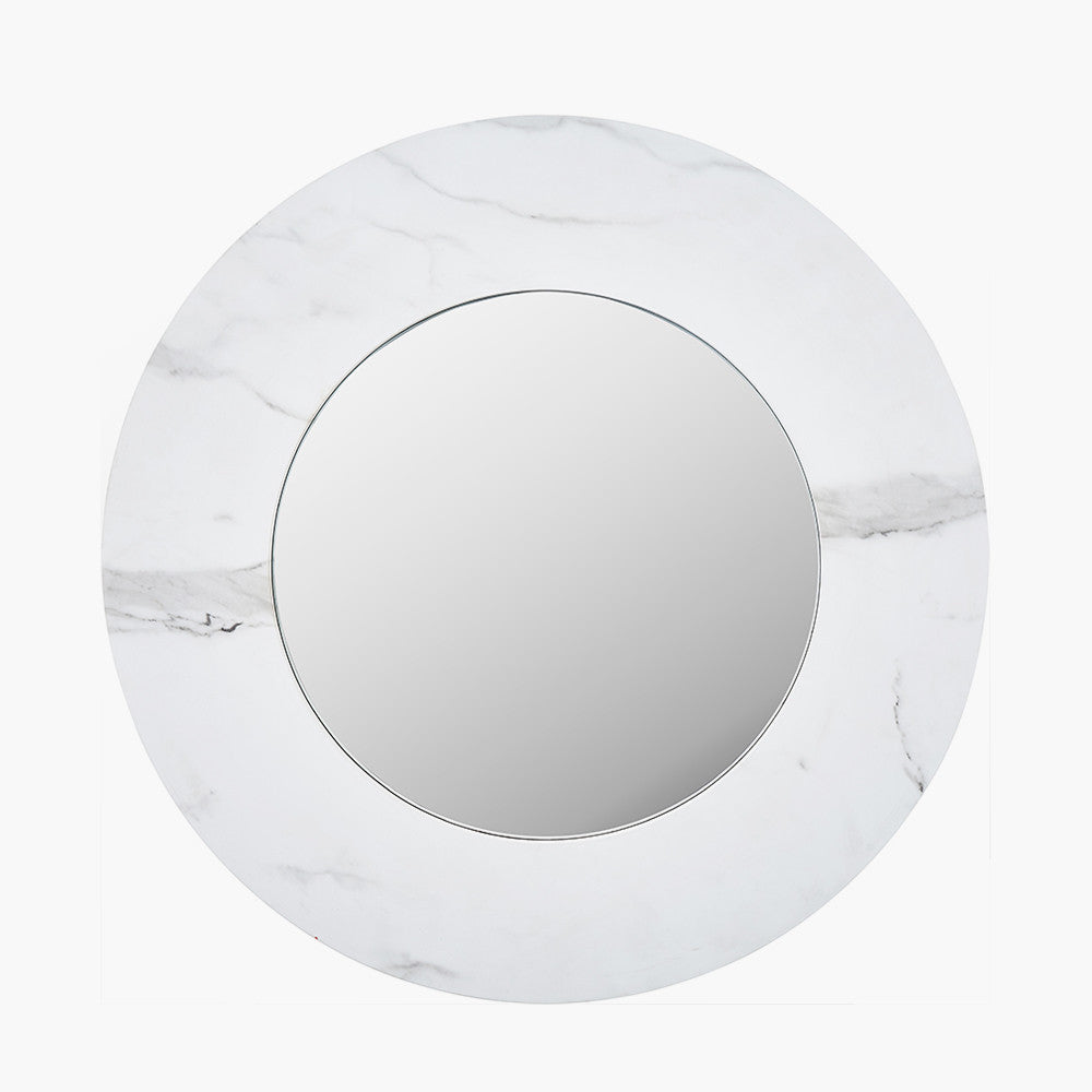 Round Wall Mirror on a white background