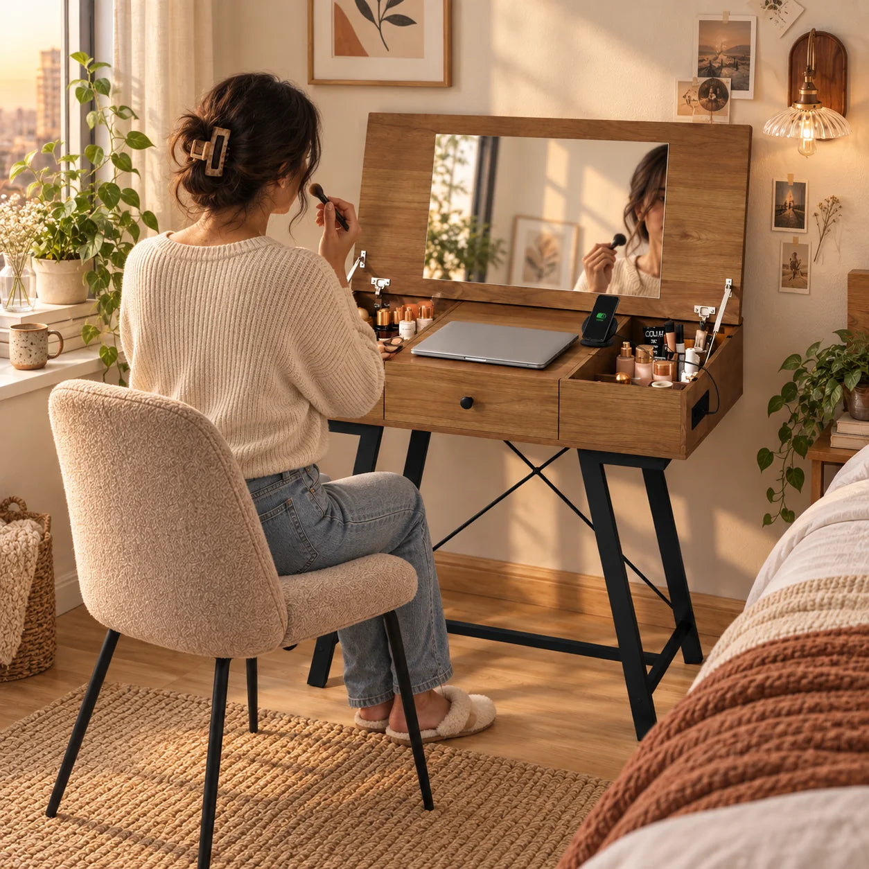 Finish the workday, then make the space yours again
