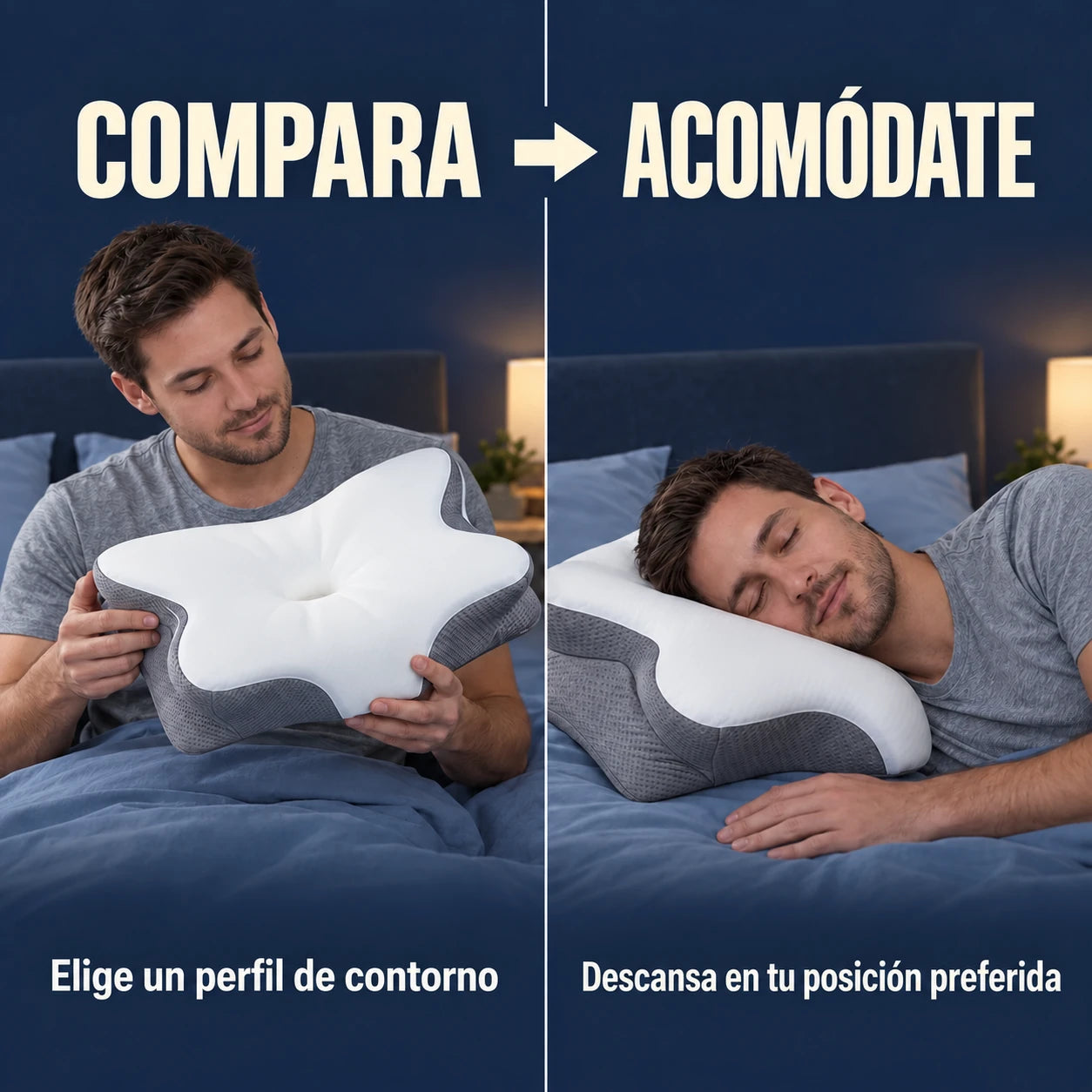 Persona comparando el contorno antes de descansar